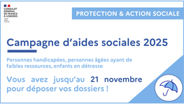 Campagne d'aides sociales pour 2025